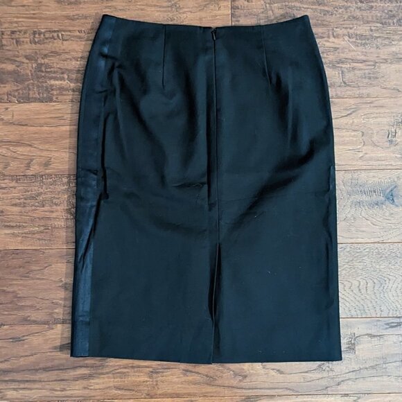 Lilly Pulitzer Skirt Midi Black Tuxedo Stripe 2 - Picture 3 of 6